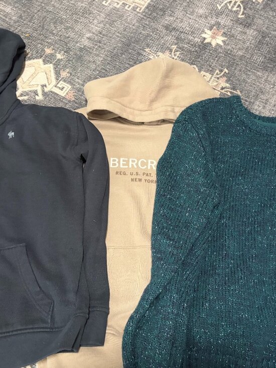 abercrombie kids Other - Boys Abercrombie & Fitch Bundle 4 Size 11/12 Sweater, Sweatshirt, 2 Zip Up GUC